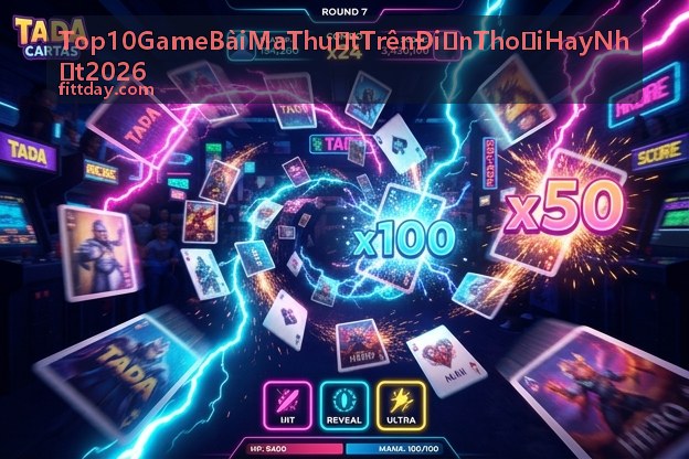 Màn chơi ma thuật với hiệu ứng lửa trong top game bài 2026